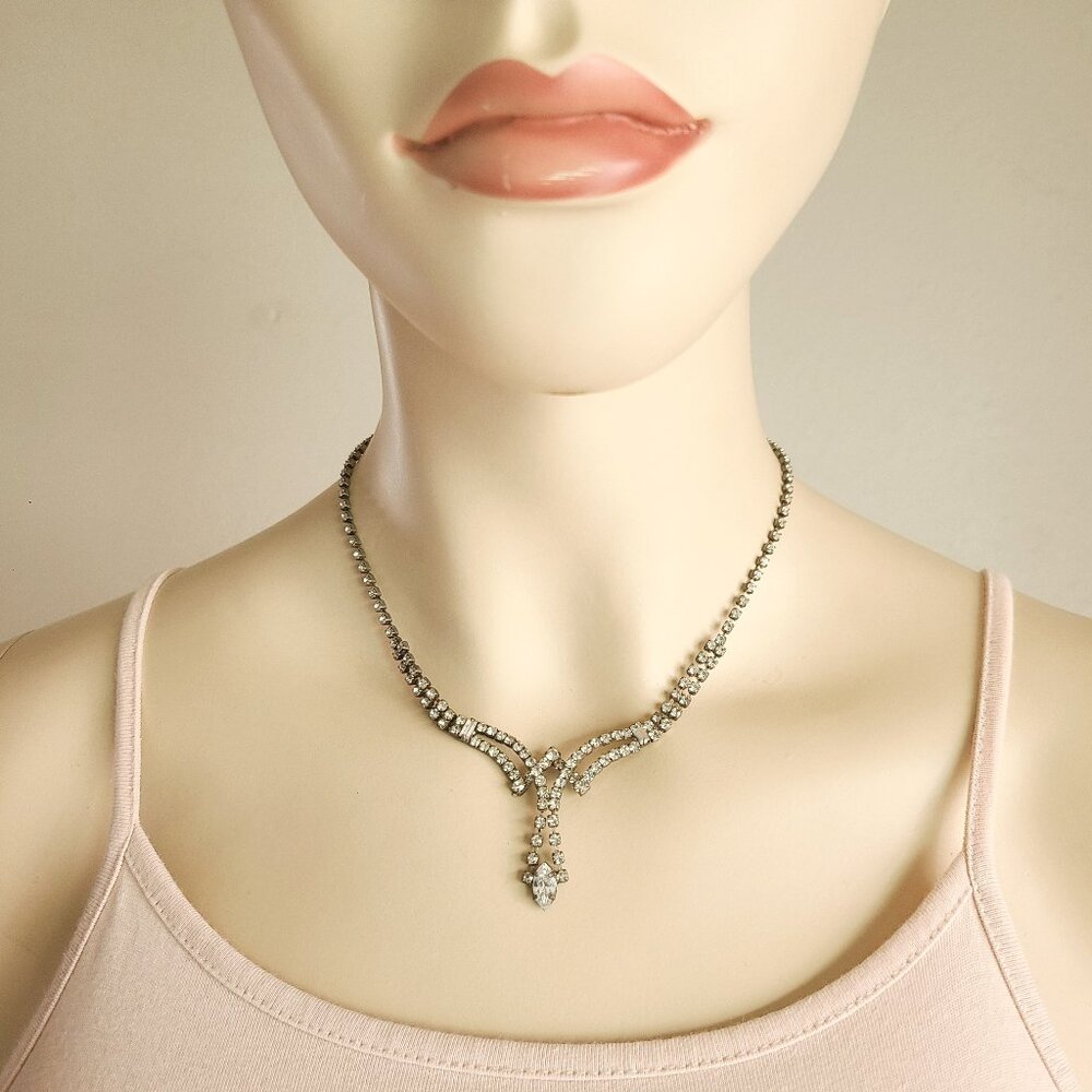rhinestone princess necklace